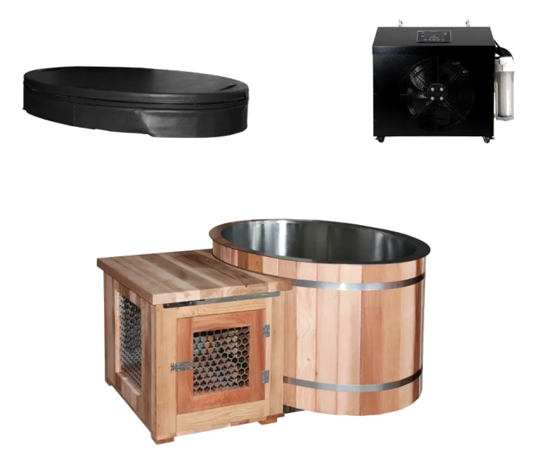 ICEMEND sauna and cold plunge accessory main visual for product-line quote planning.