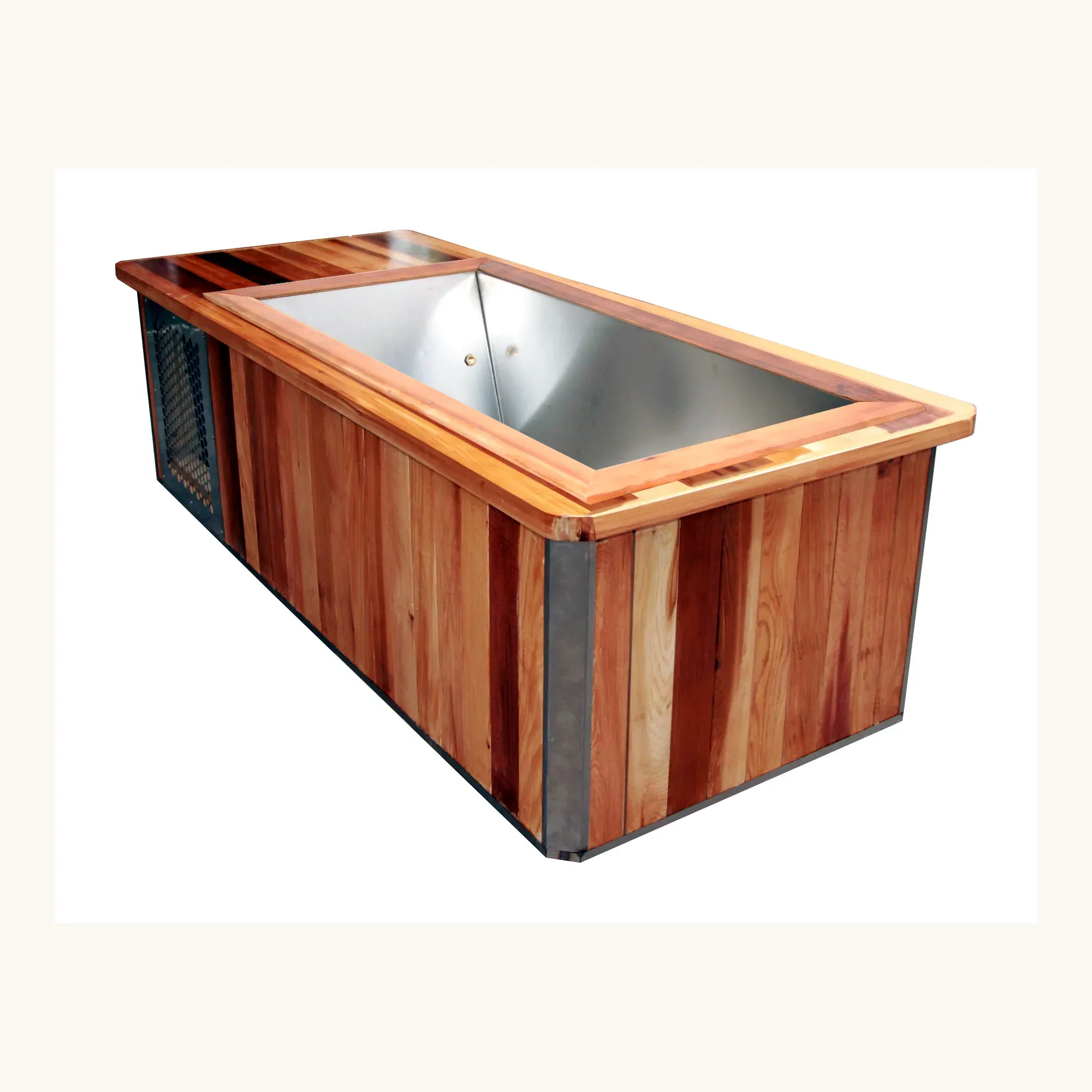 ICEMEND CA-01 commercial cold plunge angled detail for commercial quote review.