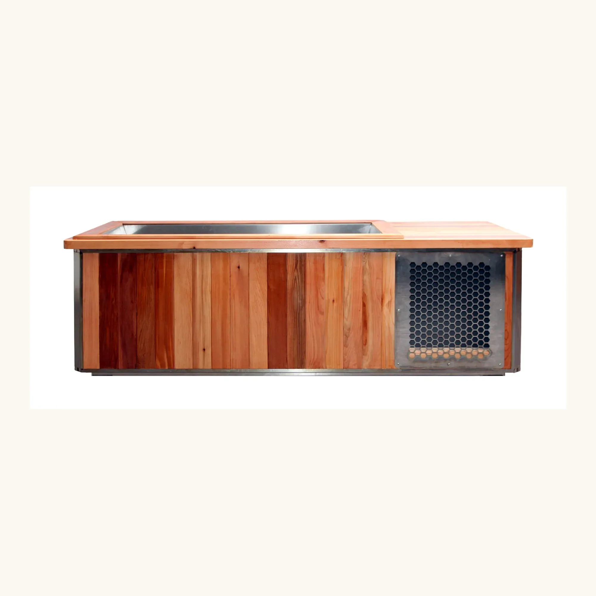ICEMEND CA-01 commercial cold plunge product side view for quote request evaluation.