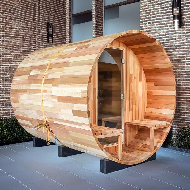 ICEMEND outdoor sauna main visual for product-line quote planning.