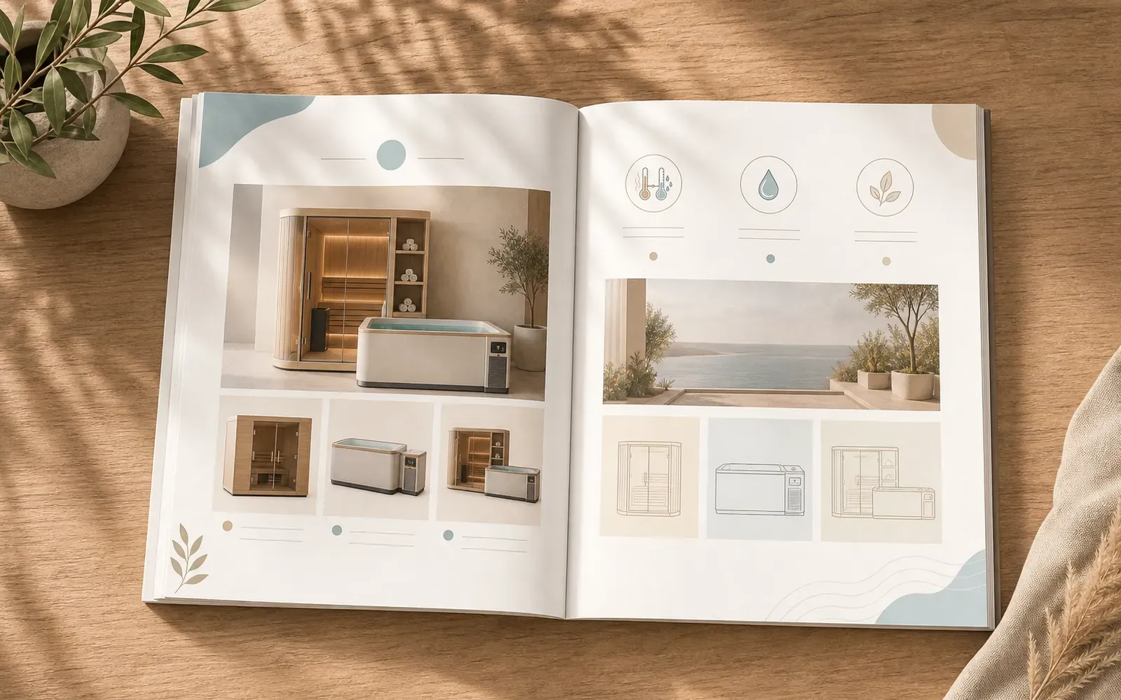 ICEMEND catalog spread visual.