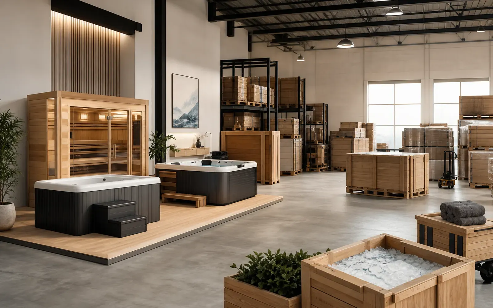 ICEMEND distributor partnership visual for commercial wellness equipment sourcing.