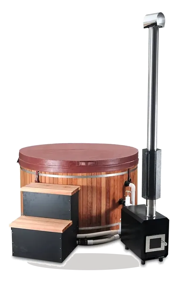 ICEMEND wood hot tub main visual for product-line quote planning.